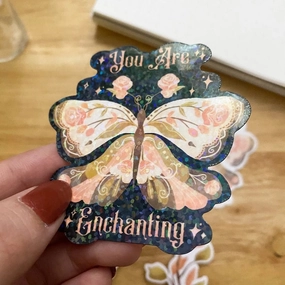 set Paperaicashop Black Butterfly Vinyl Sticker