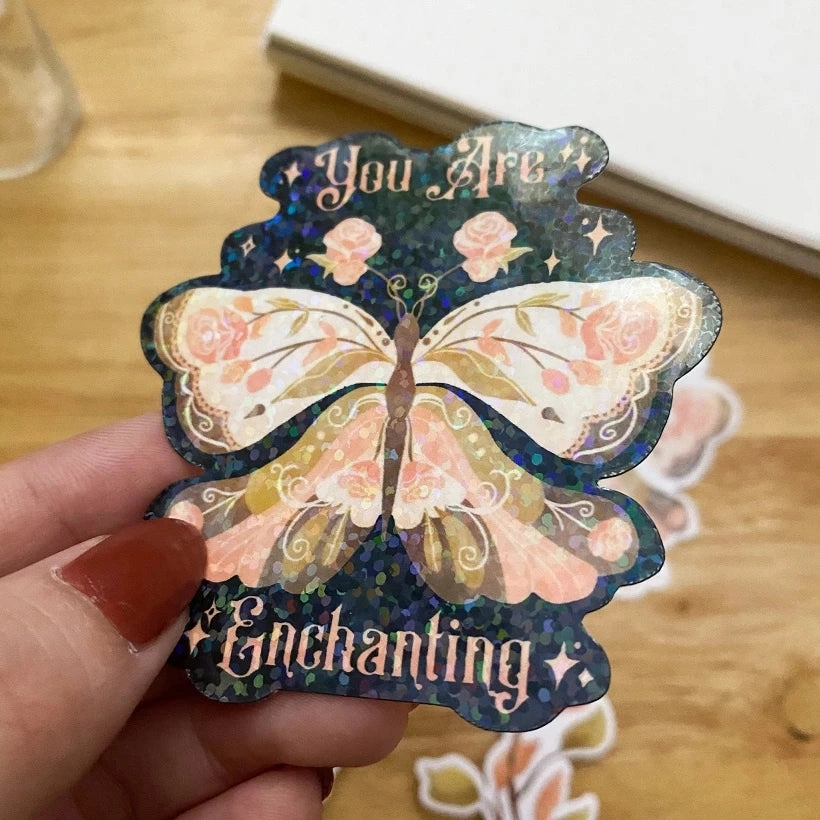 set Paperaicashop Black Butterfly Vinyl Sticker