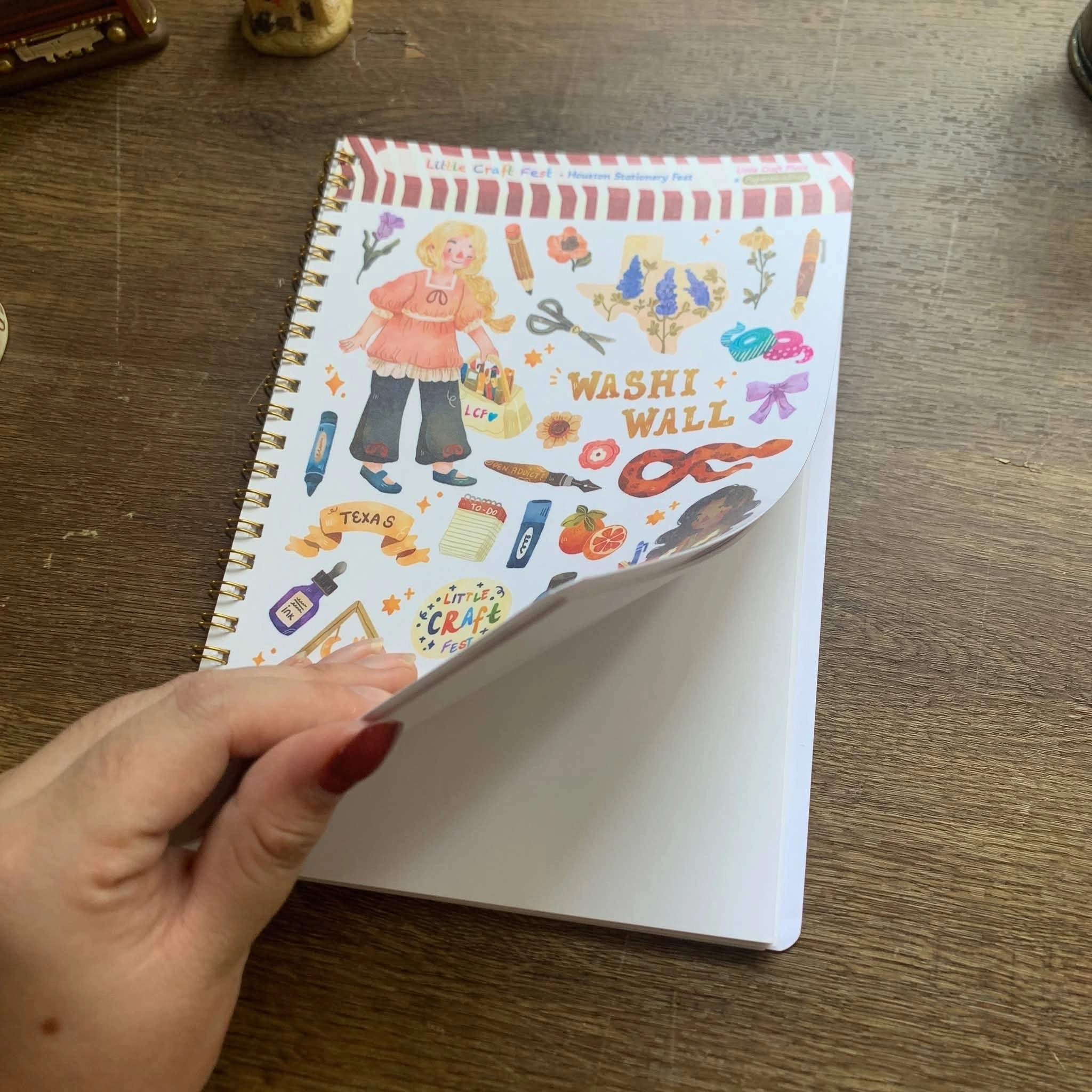 vintage Paperaicashop X Little Craft Place Reusable Sticker Book - Houston Stationery Fest