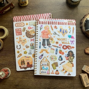 cotton Paperaicashop X Little Craft Place Reusable Sticker Book - Houston Stationery Fest