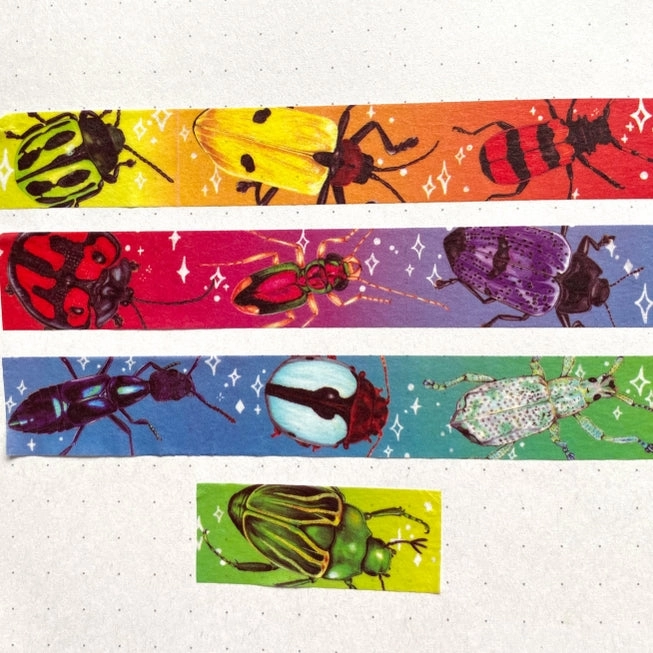 Rainbow Beetles Washi Tape steel latest