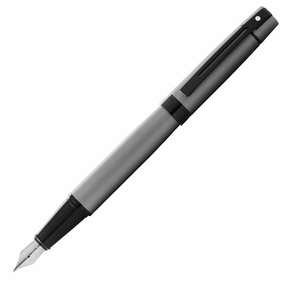 Sheaffer 300 Matte Grey Fountain Pen glass refillable
