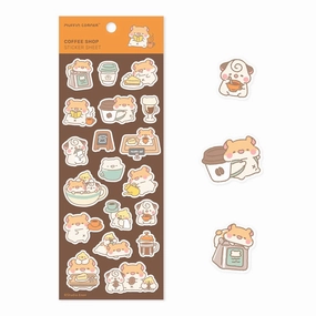 Studio Enon Coffee Shop Sticker Sheet - A new