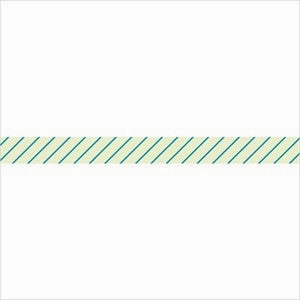 Mint Stripe Washi Tape Mast fiber