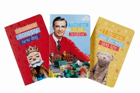 bronze Mister Rogers' Neighborhood Pocket Notebook Collection (Set Of 3)
