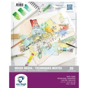 pastel compact Mixed Media Paper Pad - 9" X 12"