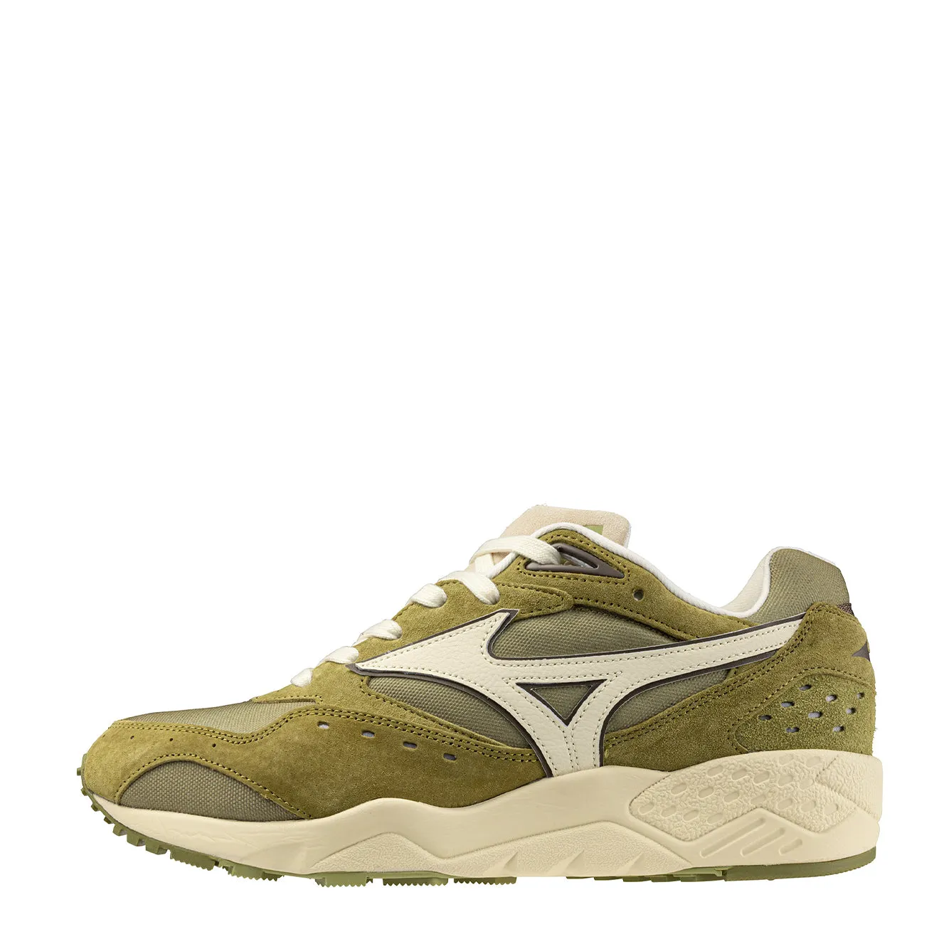 Mizuno Contender Premium Trainer Olivgrün / Rauchgrün / Wolkencreme