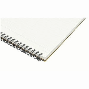 wide square Mnemosyne N166 A5 Spiral Ring Steno Pad- 5.8 By 8.25 Inches