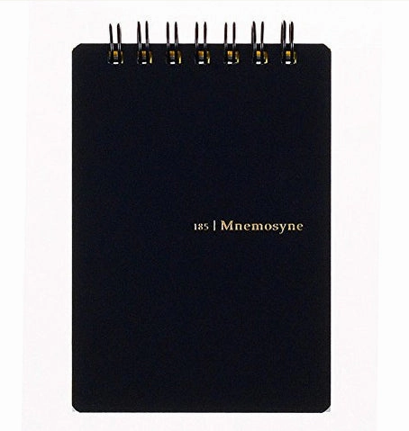 Mnemosyne Spiral Bound N185A A7 Blank Pocket Memo Pad- 3X4.6 Inches minimalist alloy