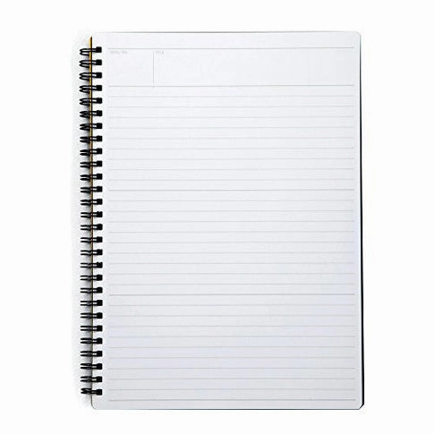 Mnemosyne Spiral Bound N194A B5 Lined Notebook- 7.6X9.9 Inches large