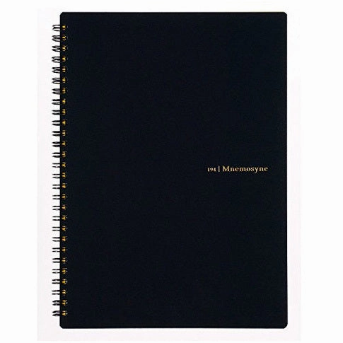 Mnemosyne Spiral Bound N194A B5 Lined Notebook- 7.6X9.9 Inches durable sleek