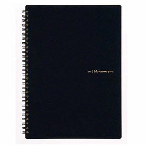 retractable square Mnemosyne Spiral Bound N194A B5 Lined Notebook- 7.6X9.9 Inches