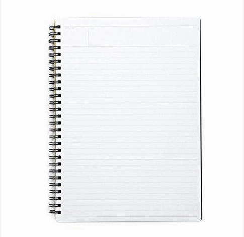 expandable set Mnemosyne Spiral Bound N195A Lined Notebook- 5.8X8.25 Inches