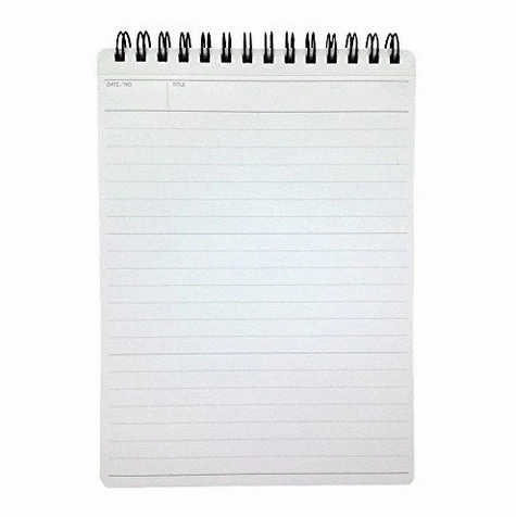 Mnemosyne Spiral Bound N196A B6 Lined Memo Pad- 5X7.5 Inches original compact