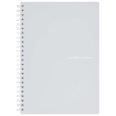 wrapped Mnemosyne Spiral Bound N295 Lined Notebook With Grey Cover- 5.8X8.25 Inches