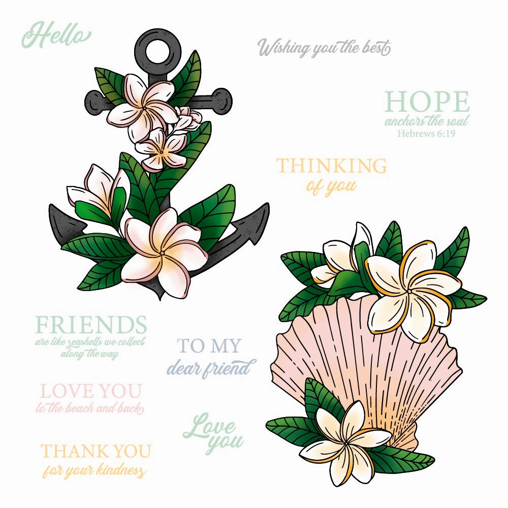Anchor Of Hope - 6X6 Stamp Set flat muted