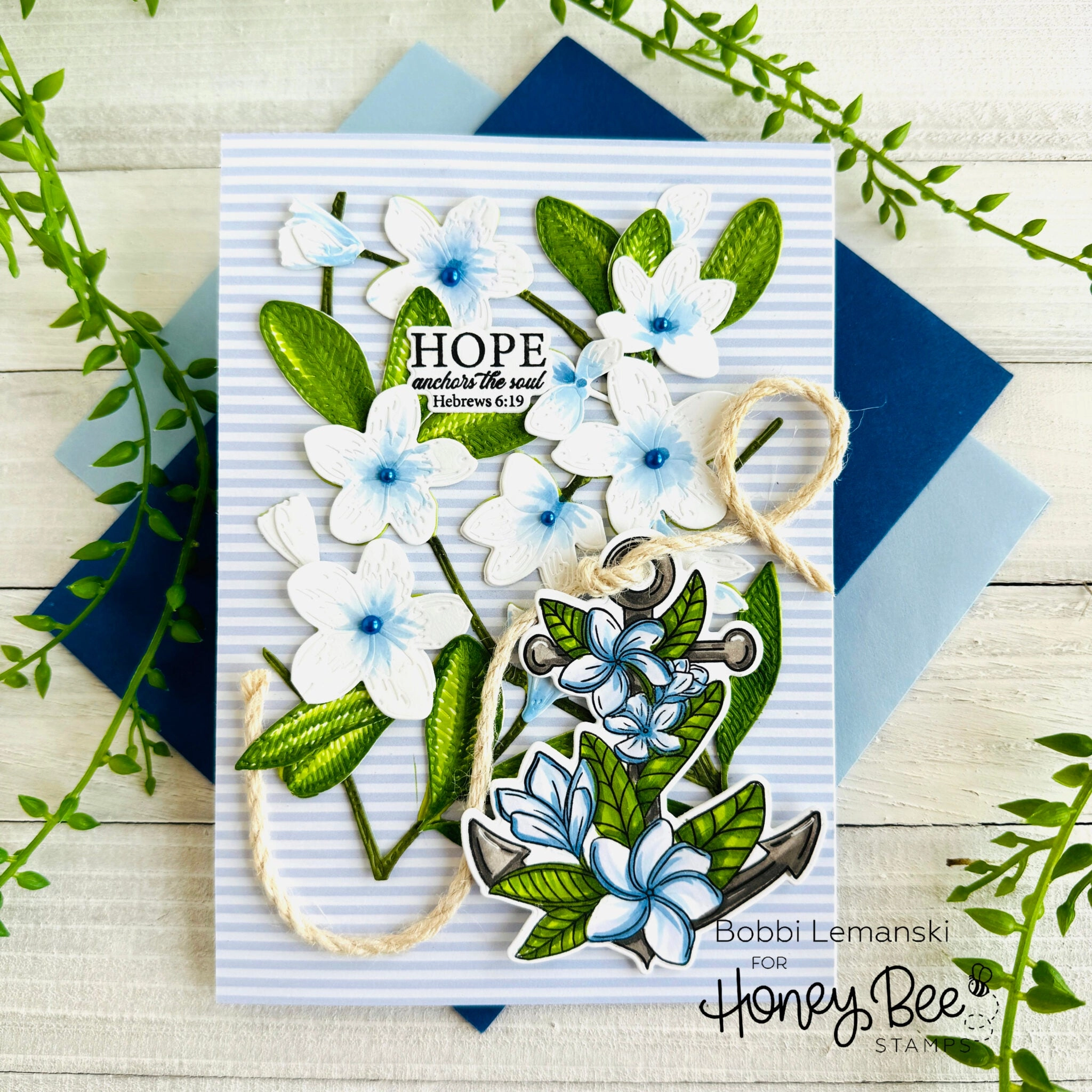 reliable slim Anchor Of Hope - 6X6 Stamp Set