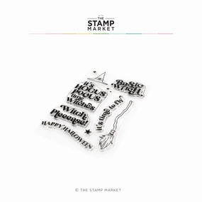 synthetic sealed Basic Witch Greetings Stamp