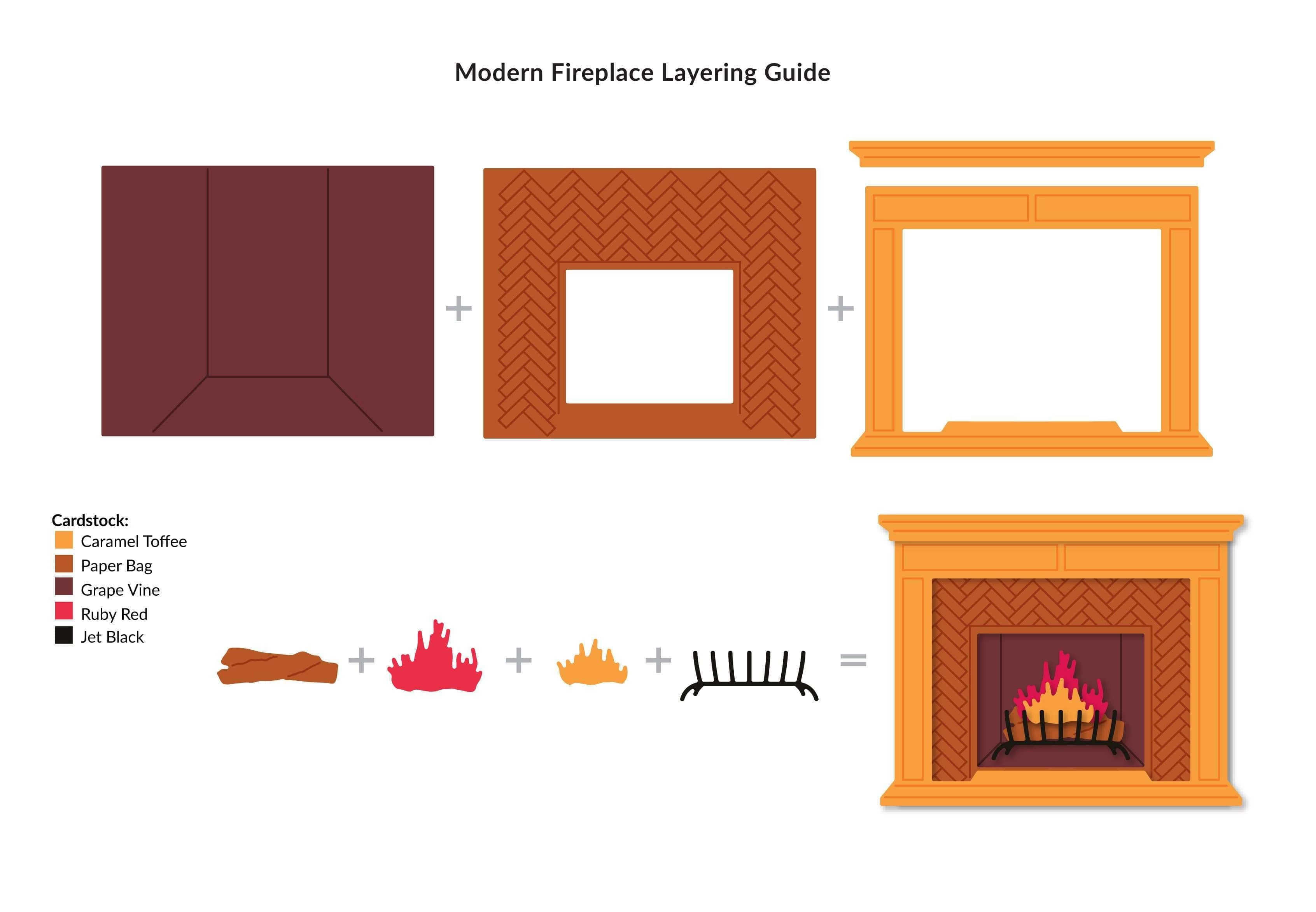 soft Modern Fireplace Layering Die Set