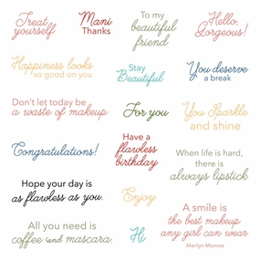 plastic Flawless Friend - 6"X6" Stamp Set