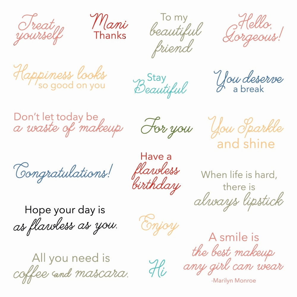 plastic Flawless Friend - 6"X6" Stamp Set