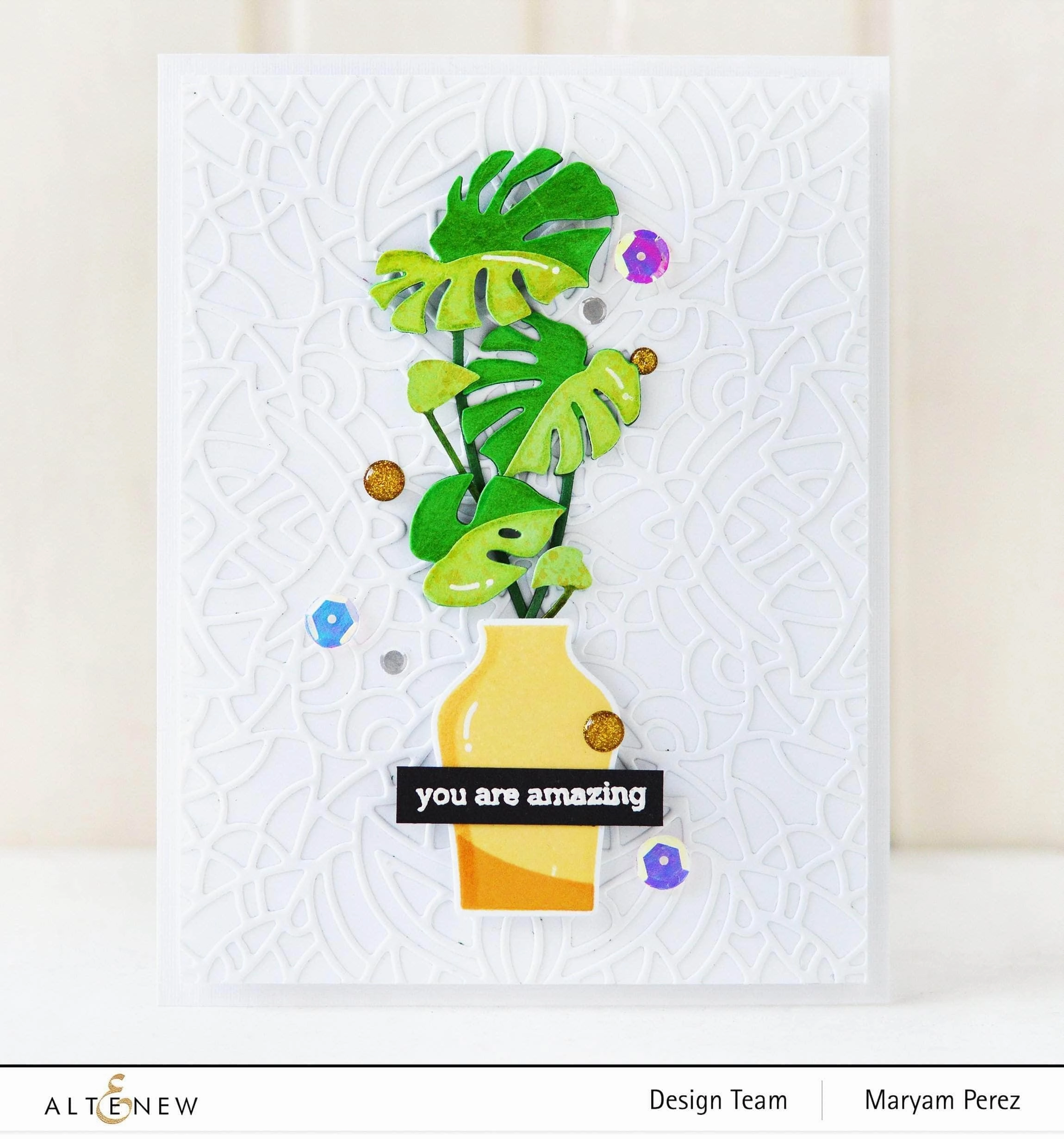 warm collectible Monstera 3D Die Set
