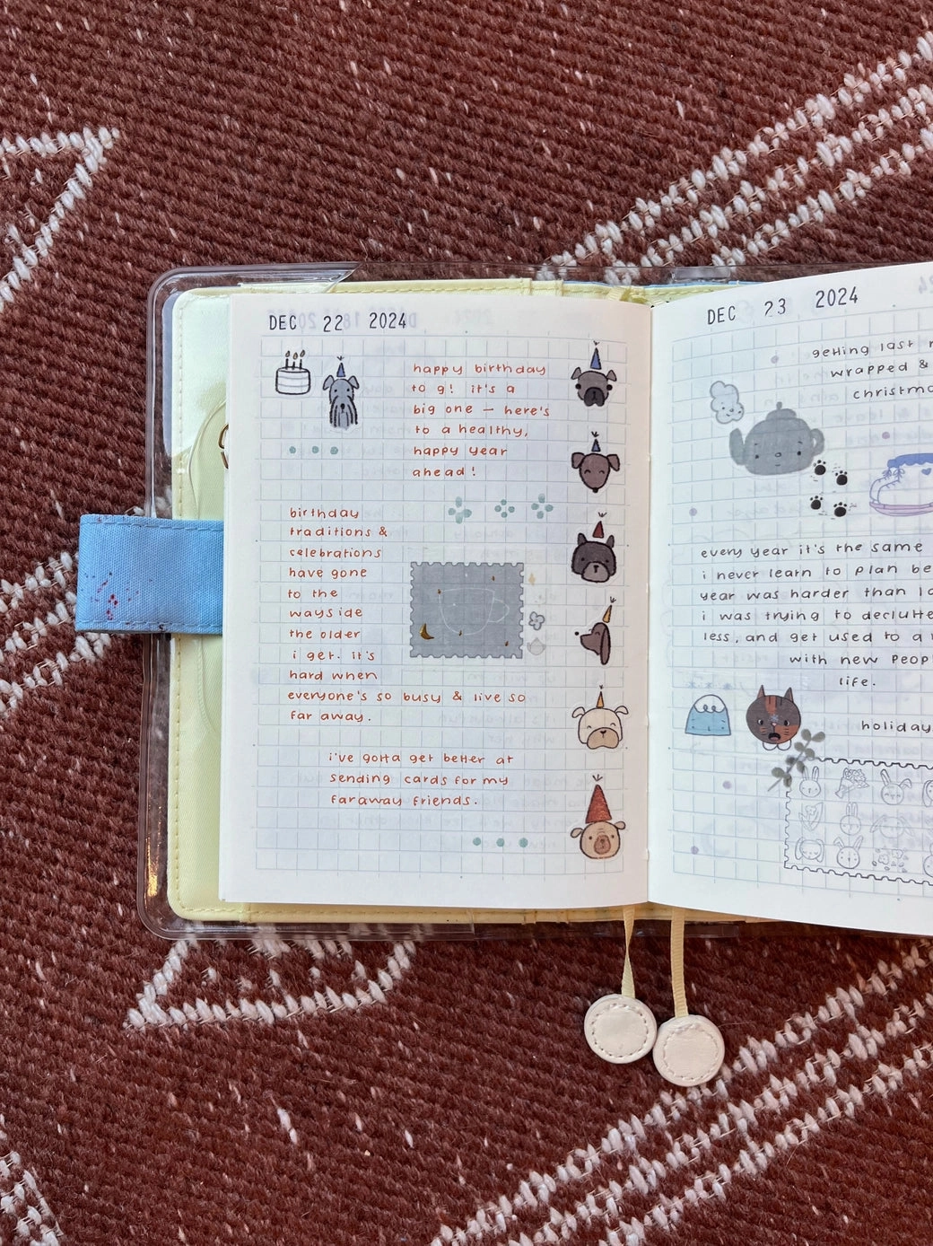 biodegradable set Party Dogs Sticker Sheet