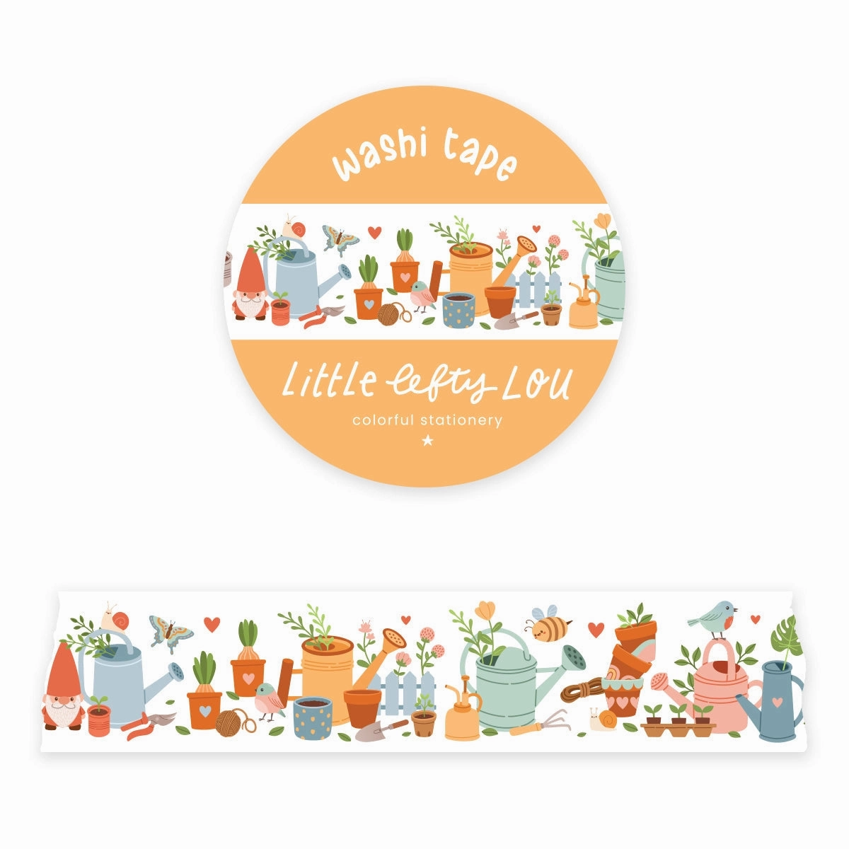 washable basic Wide Gardening Washi Tape