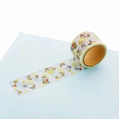 Mofusand Cat Bee Masking Tape expandable earthy