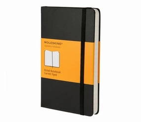 economical Moleskine Ruled Hardbound Notebook- Large