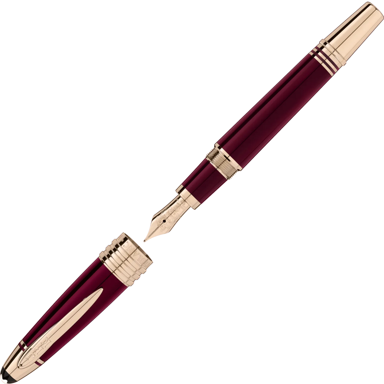 robust shockproof Montblanc John F. Kennedy Special Edition Burgundy Fountain Pen