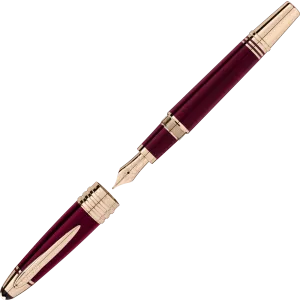 robust shockproof Montblanc John F. Kennedy Special Edition Burgundy Fountain Pen