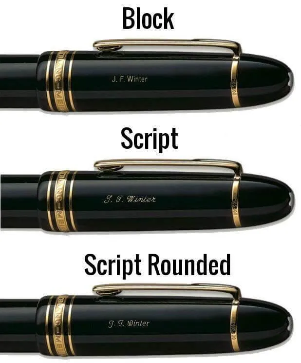 foldable Montblanc John F. Kennedy Special Edition Burgundy Fountain Pen