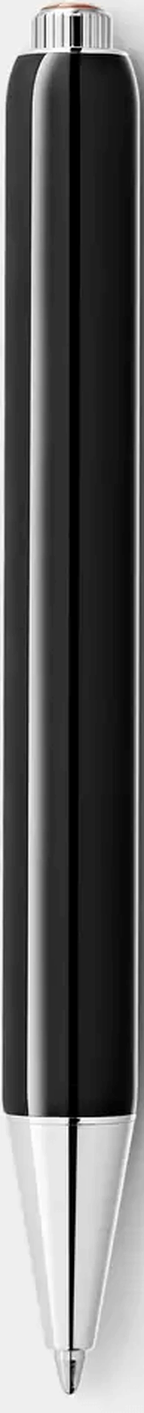 flat vintage Montblanc Heritage Rouge Et Noir "Baby" Special Edition Black Ballpoint Pen
