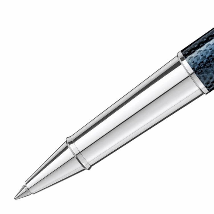 Montblanc Meisterstck Solitaire Dou Blue Hour Classique Rollerball Pen handy