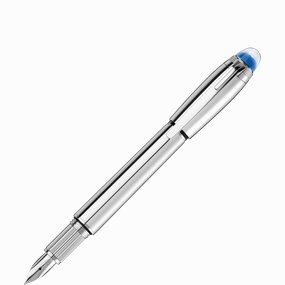 vivid wooden Montblanc Starwalker Metal Fountain Pen