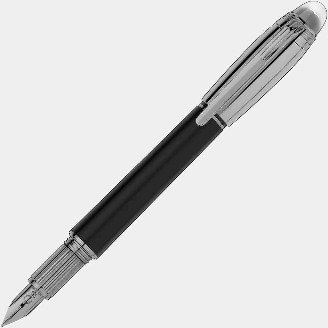 paper refillable Montblanc Starwalker Ultrablack Dou Fountain Pen