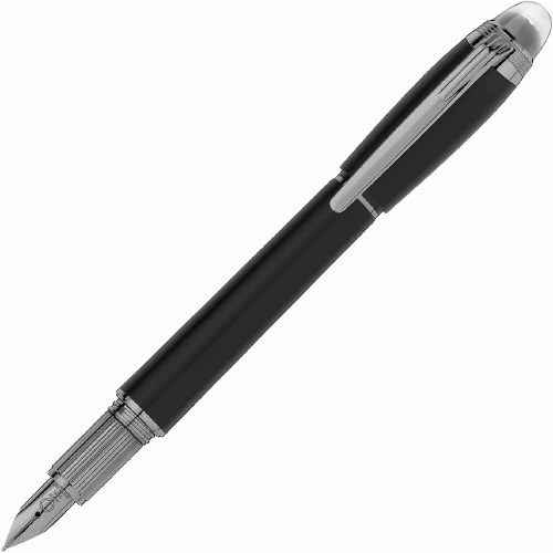 Montblanc Starwalker Ultrablack Precious Resin Fountain Pen resilient thin
