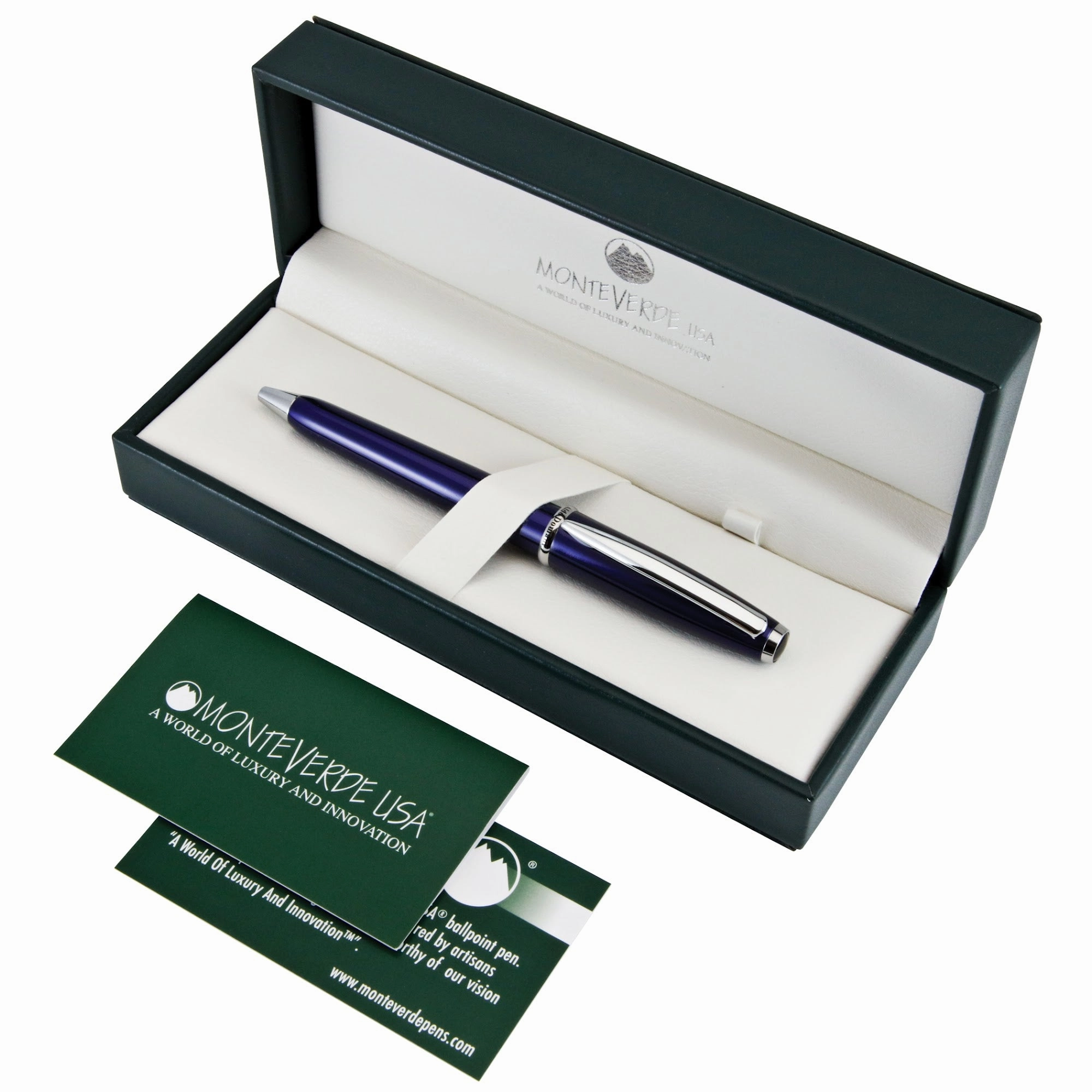 Monteverde Aldo Domani Blue Ballpoint Pen solid