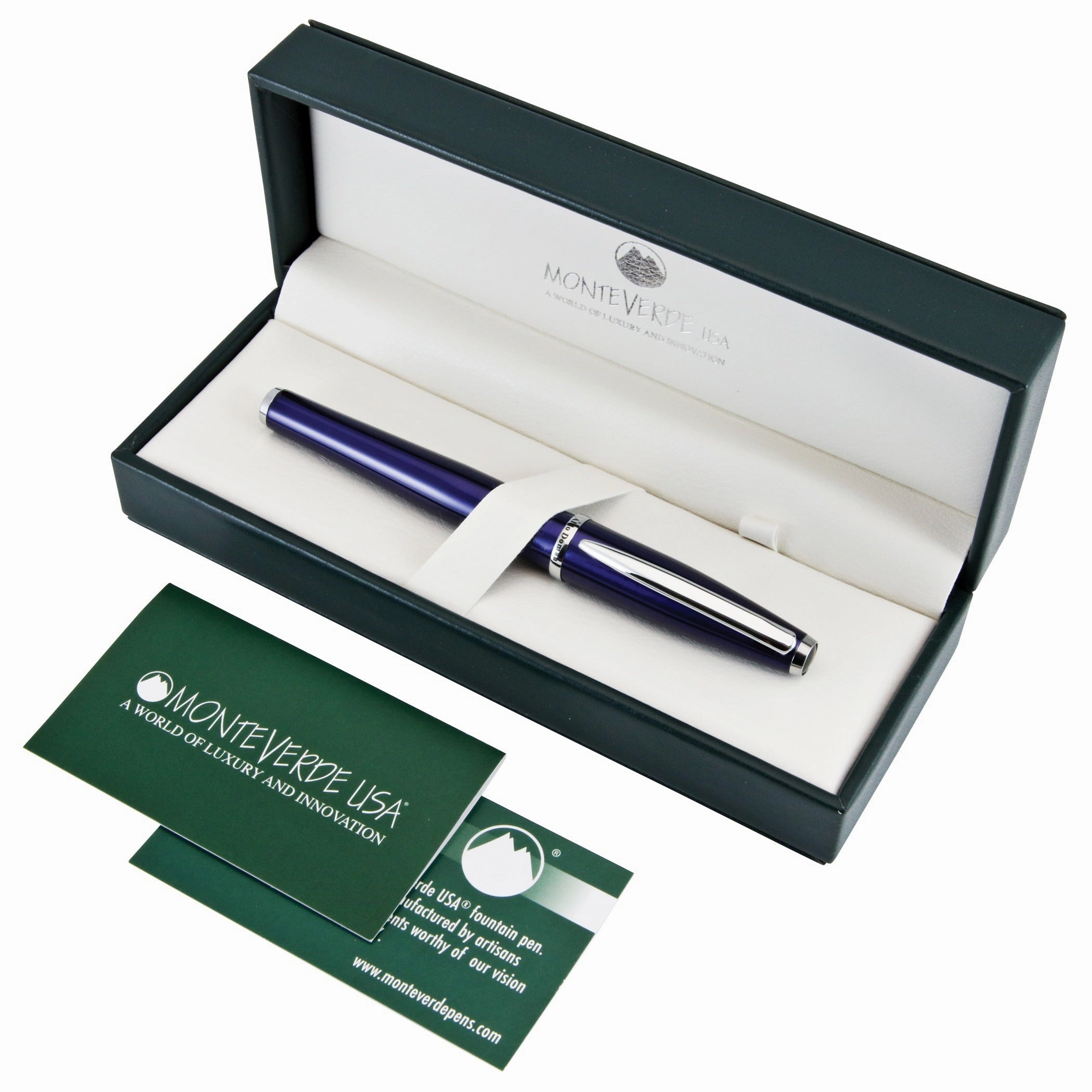 Monteverde Aldo Domani Blue Fountain Pen synthetic manual