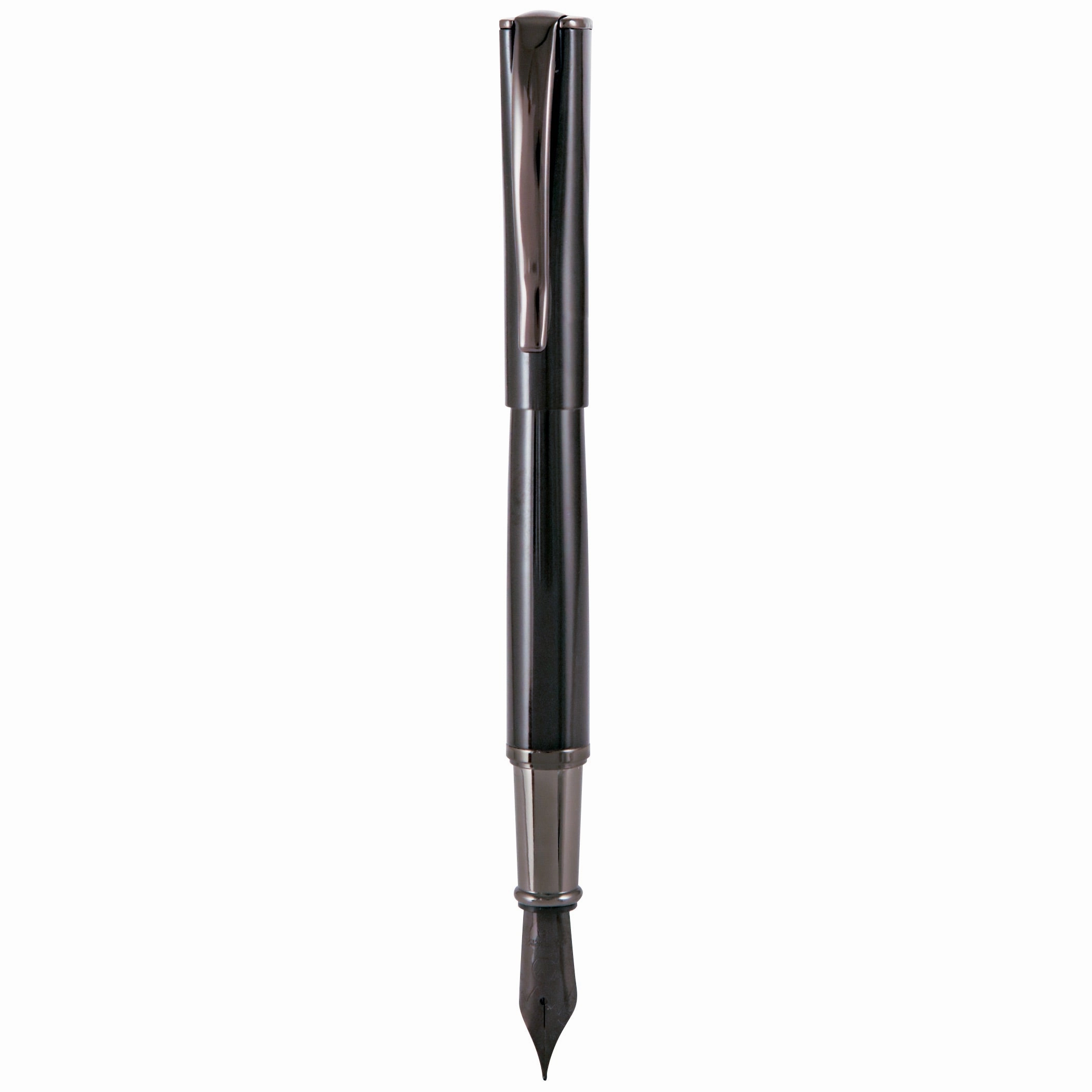 wooden bamboo Monteverde Impressa Black Gunmetal Fountain Pen