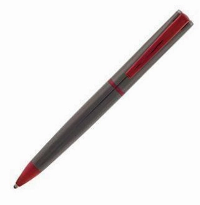 Monteverde Impressa Gun Metal Red Ballpoint Pen modern