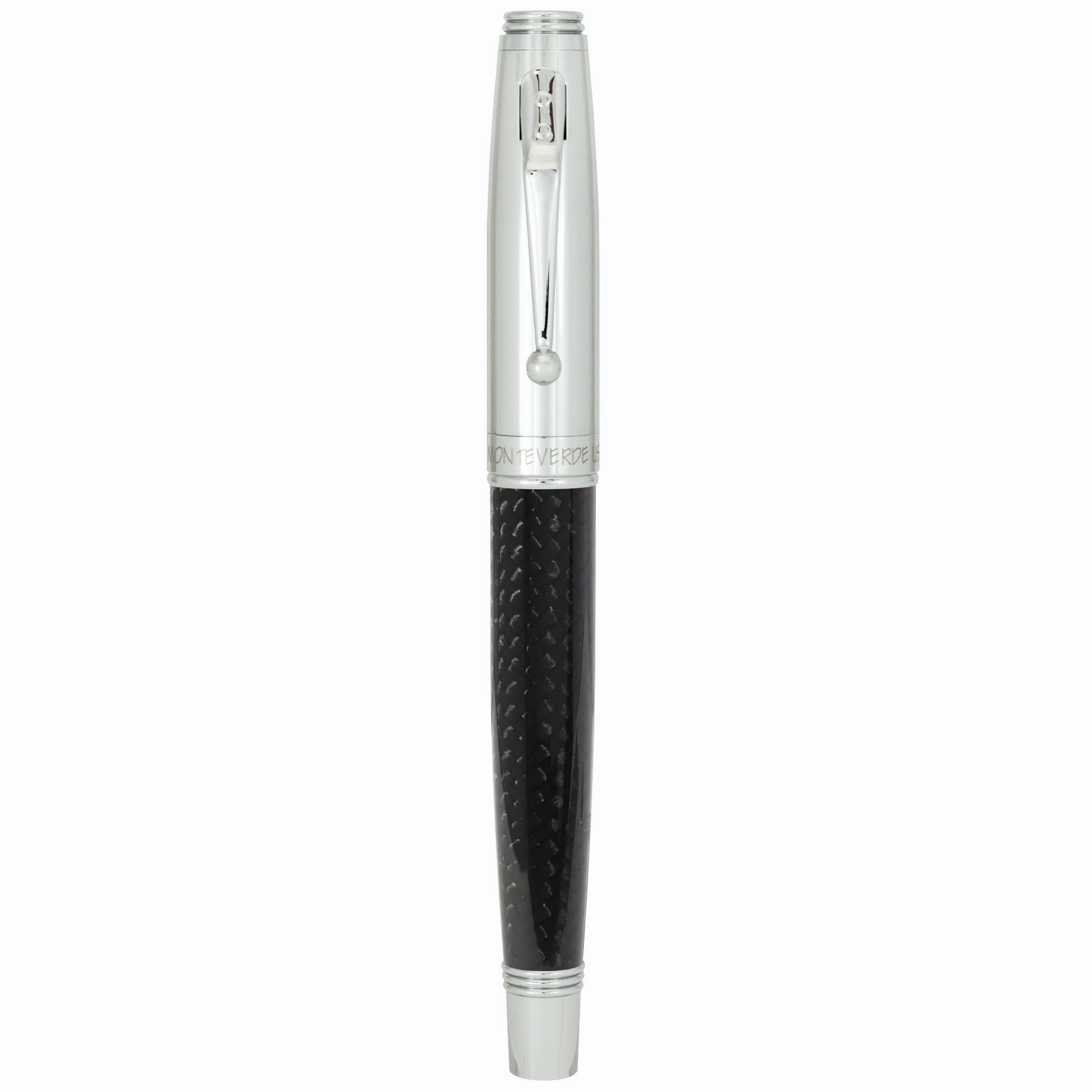 Monteverde Invincia Chrome Carbon Fiber Fountain Pen finest fiber