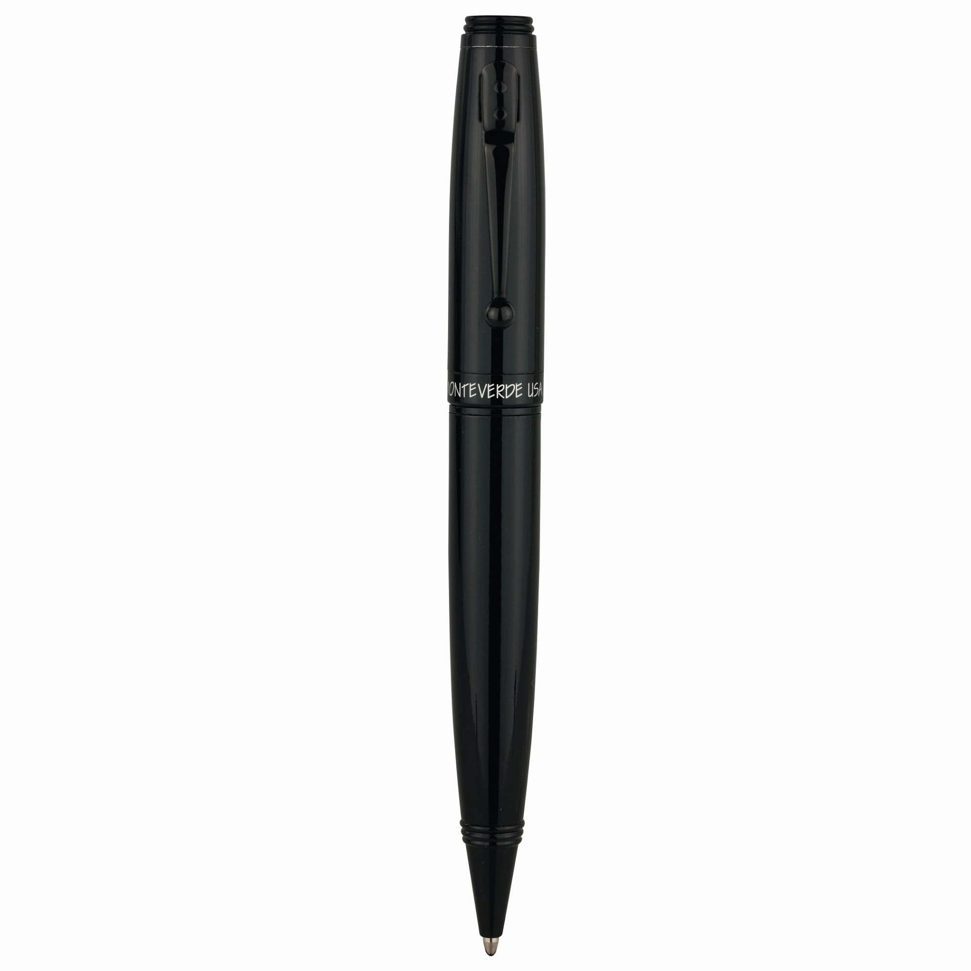 Monteverde Invincia Color Fusion Stealth Black Ballpoint Pen bamboo collectible