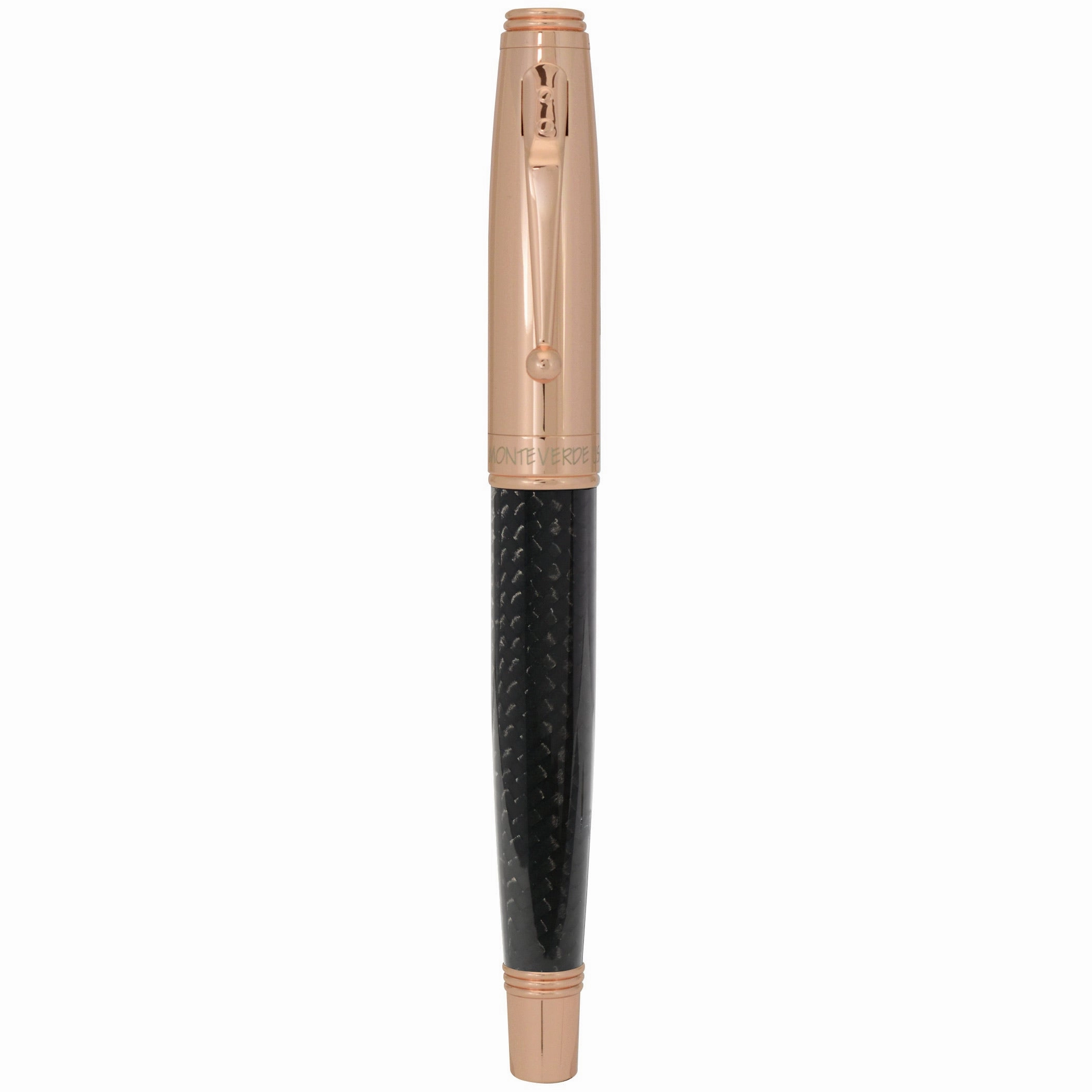 flat giant Monteverde Invincia Rose Gold Rollerball Pen