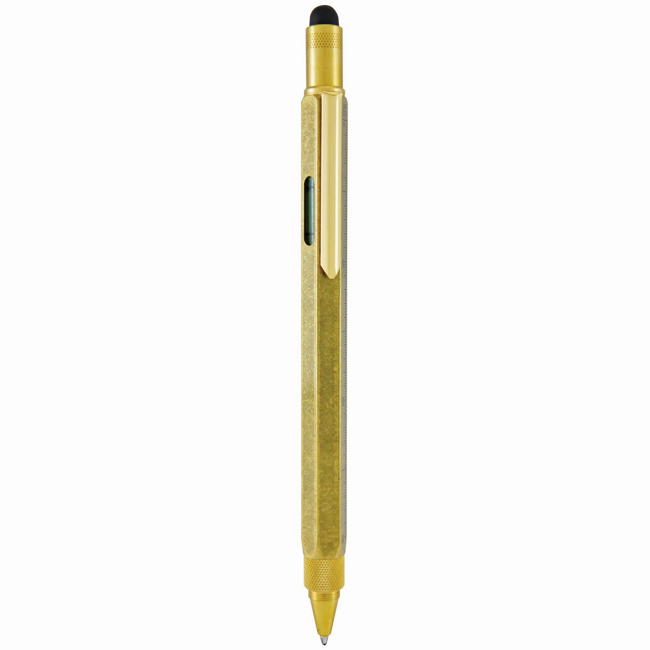 portable Monteverde One Touch Stylus Tool Brass Ballpoint Pen