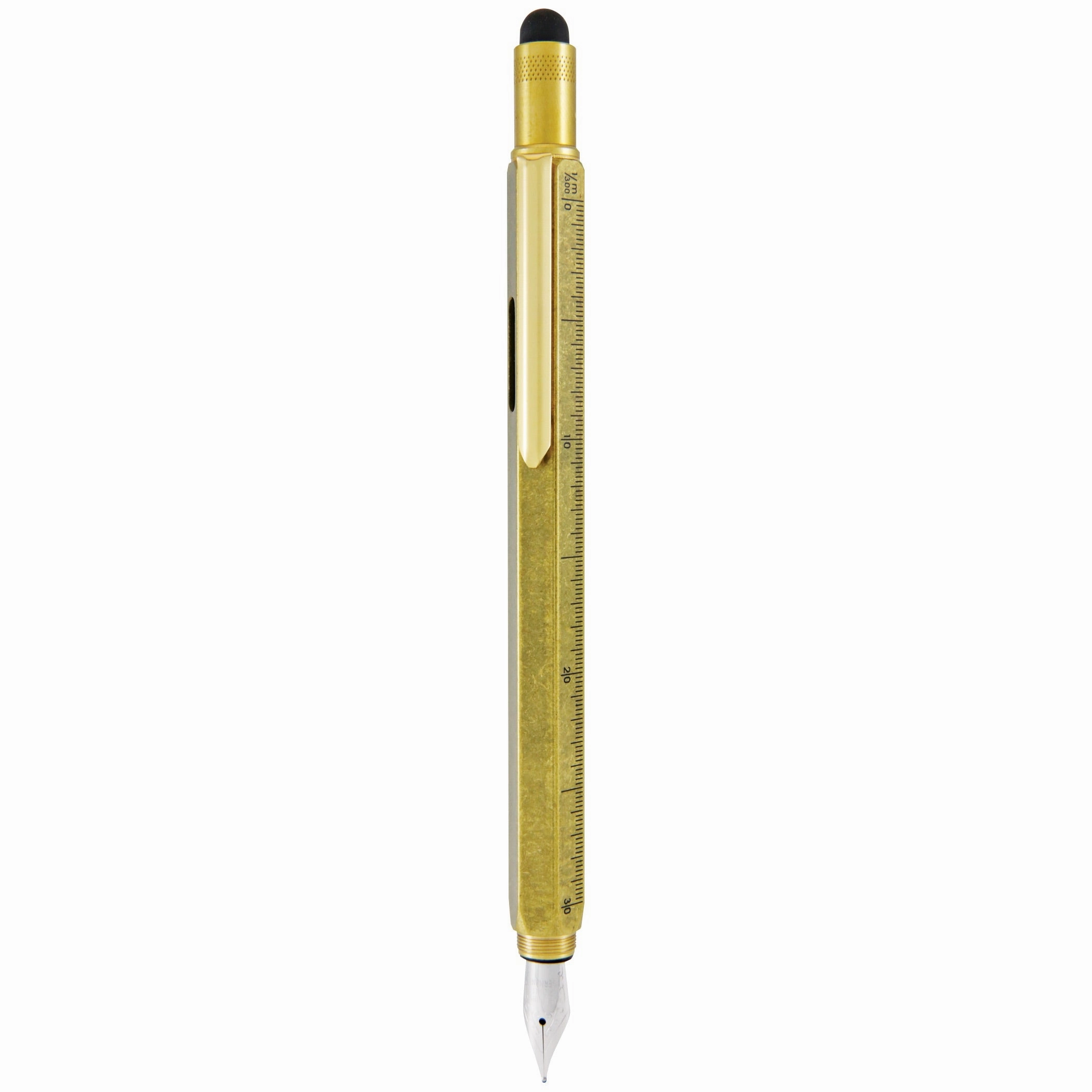 Monteverde One Touch Stylus Tool Brass Fountain Pen expandable