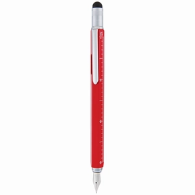 retractable reliable Monteverde One Touch Stylus Tool Red Fountain Pen