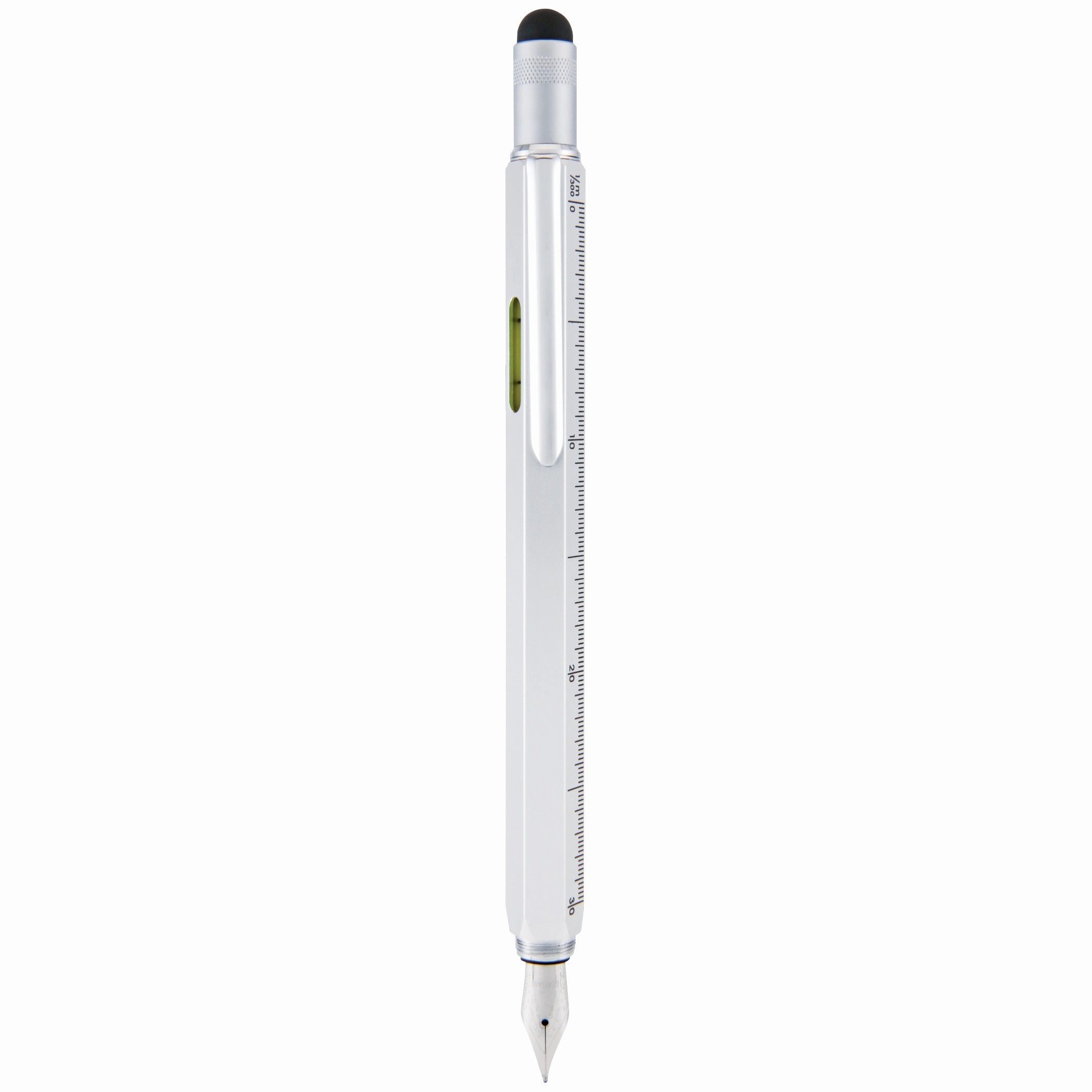trusted rugged Monteverde One Touch Stylus Tool Silver Fountain Pen