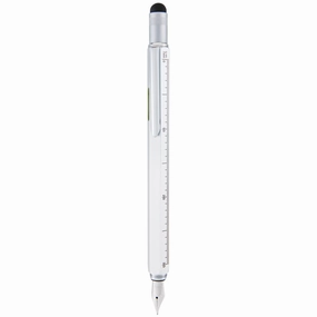 classic Monteverde One Touch Stylus Tool Silver Fountain Pen